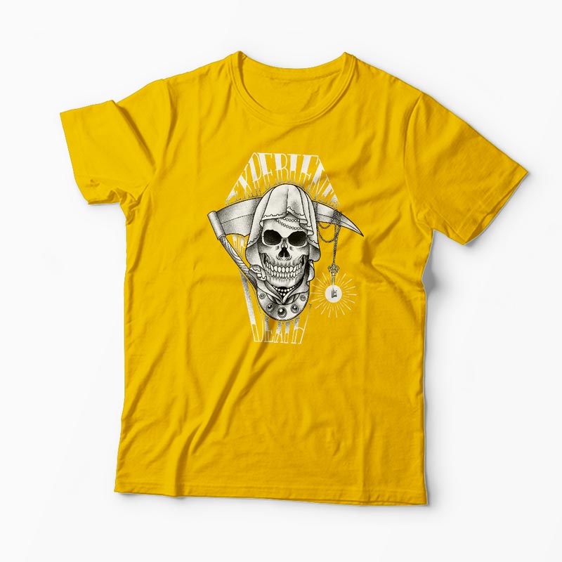 Tricou Experience Death - Bărbați-Galben