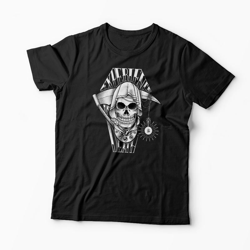 Tricou Experience Death - Bărbați-Negru