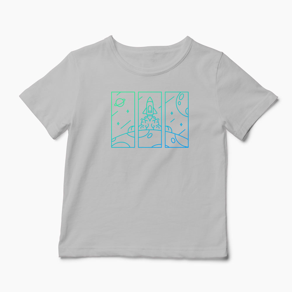 Tricou Explorator Navă Spațială - Copii-Gri