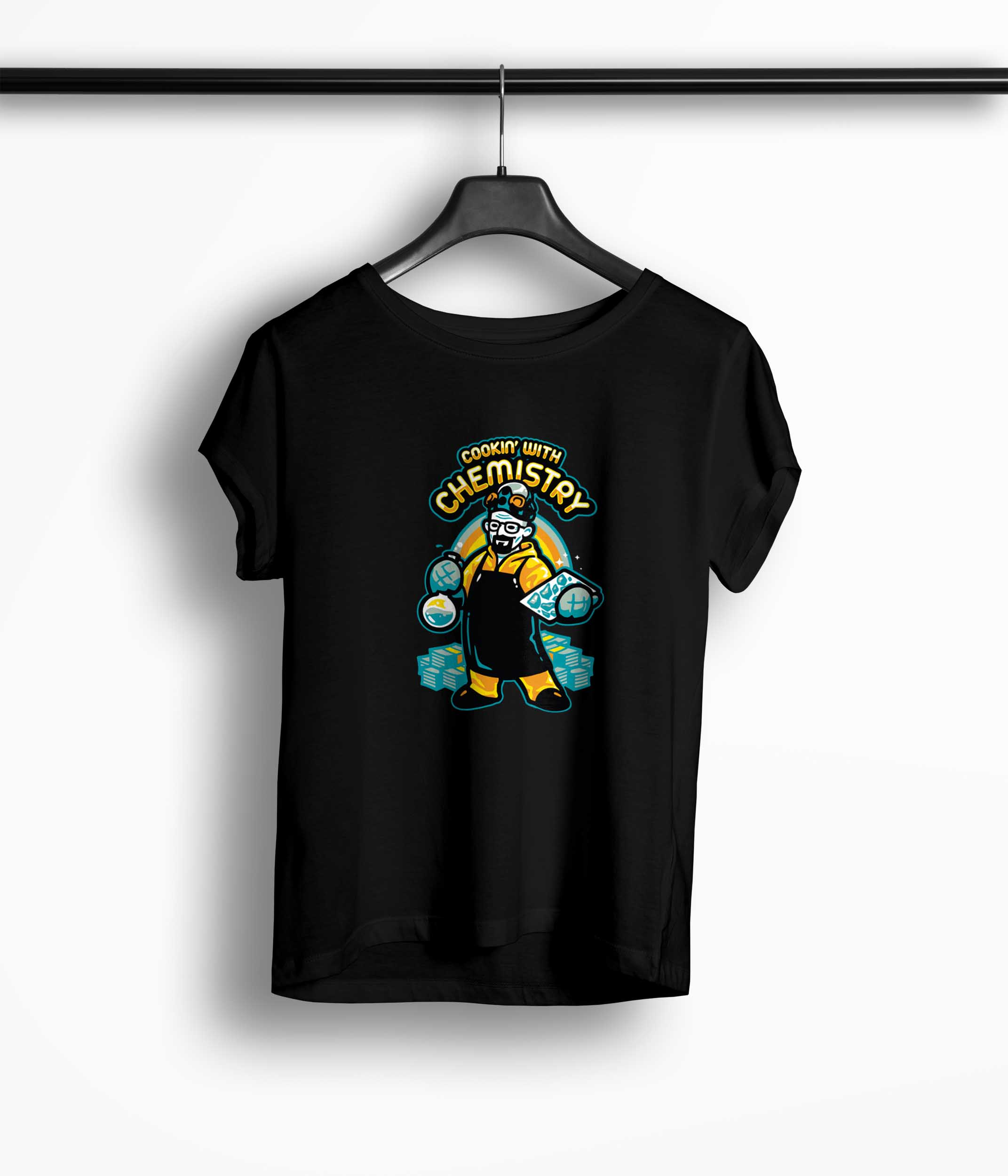 Tricou Femei Personalizat Cooking With Walter White - Femei-Negru