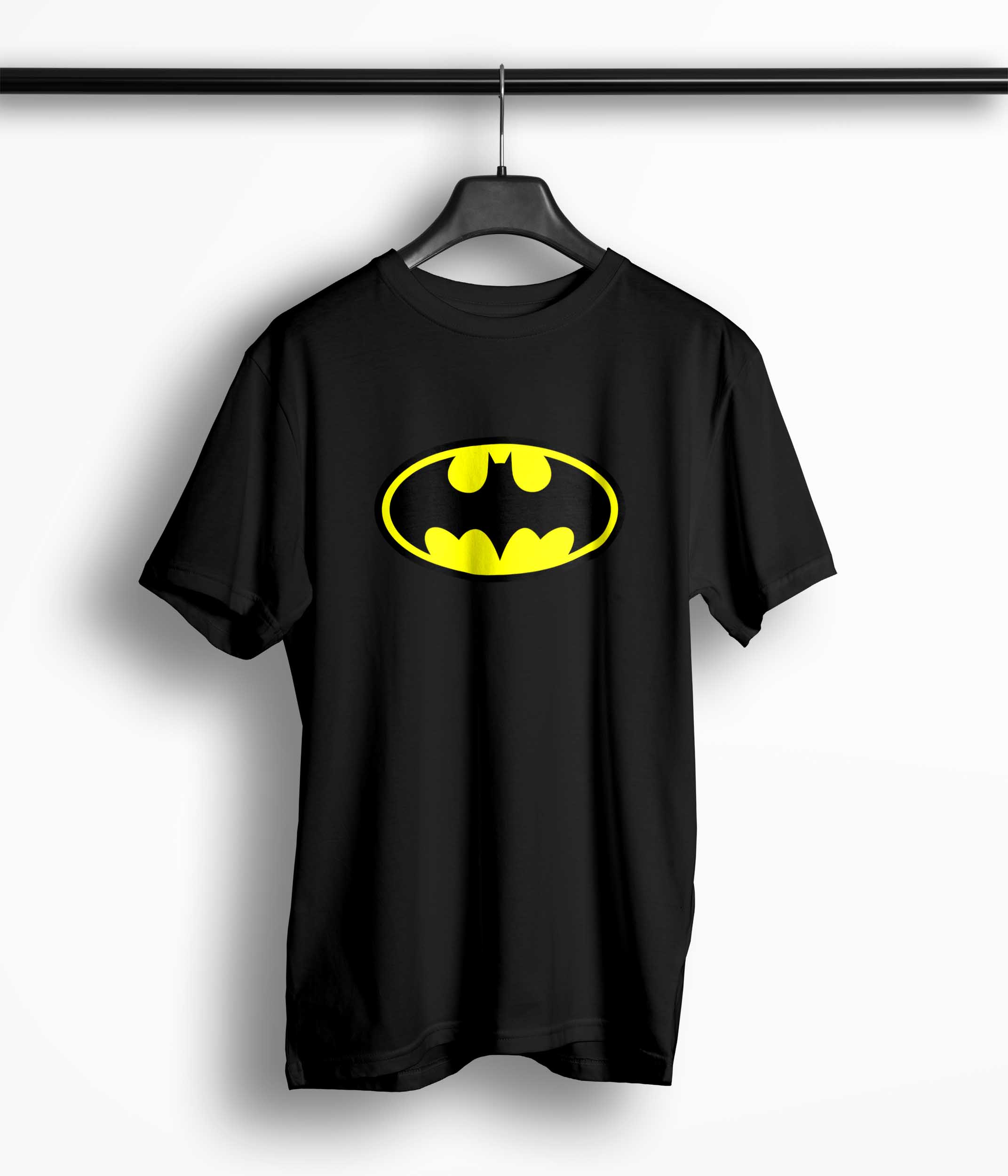 Tricou Personalizat Batman Logo - Bărbați-Negru