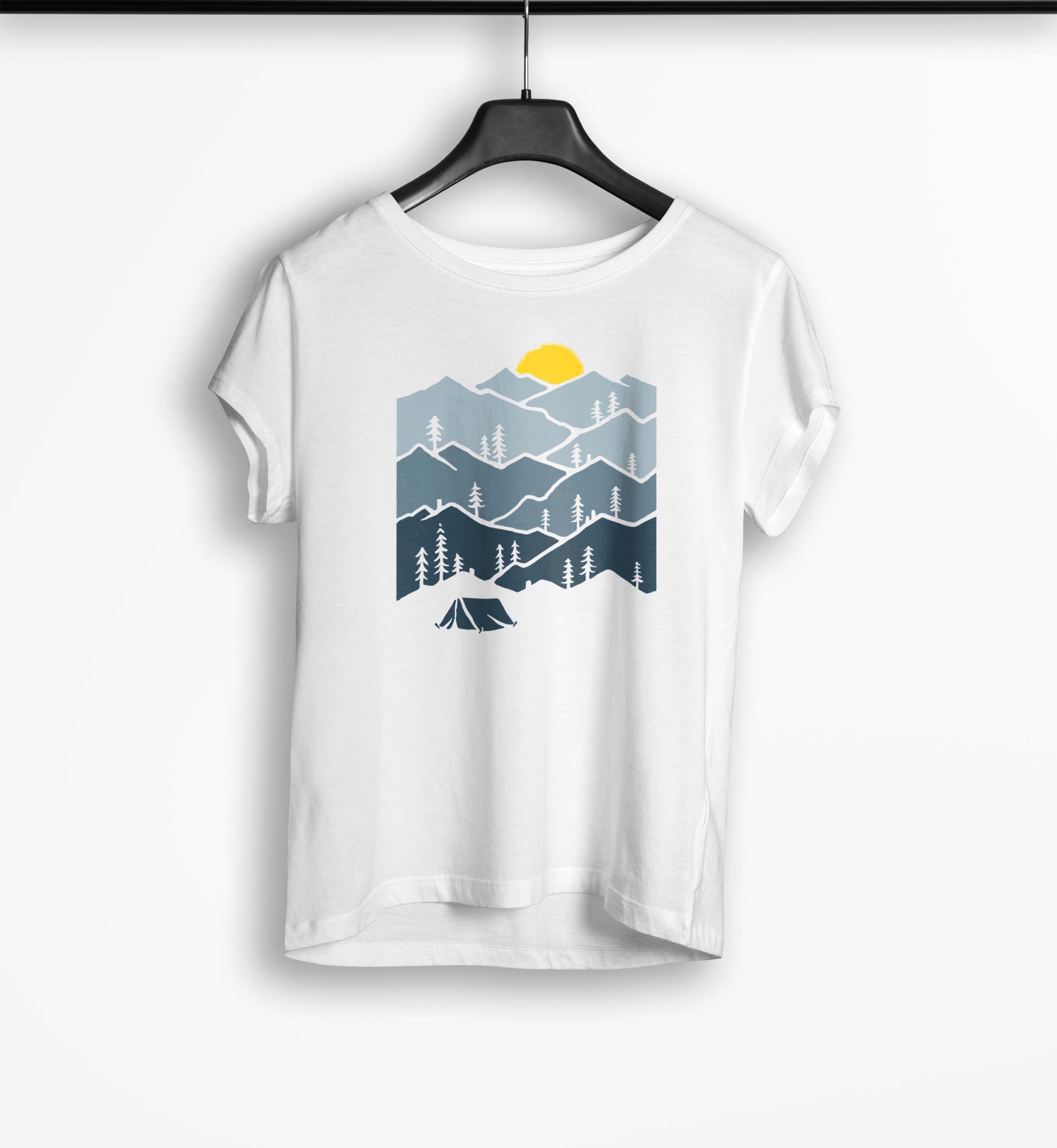 Tricou Personalizat Camper - Femei-Alb