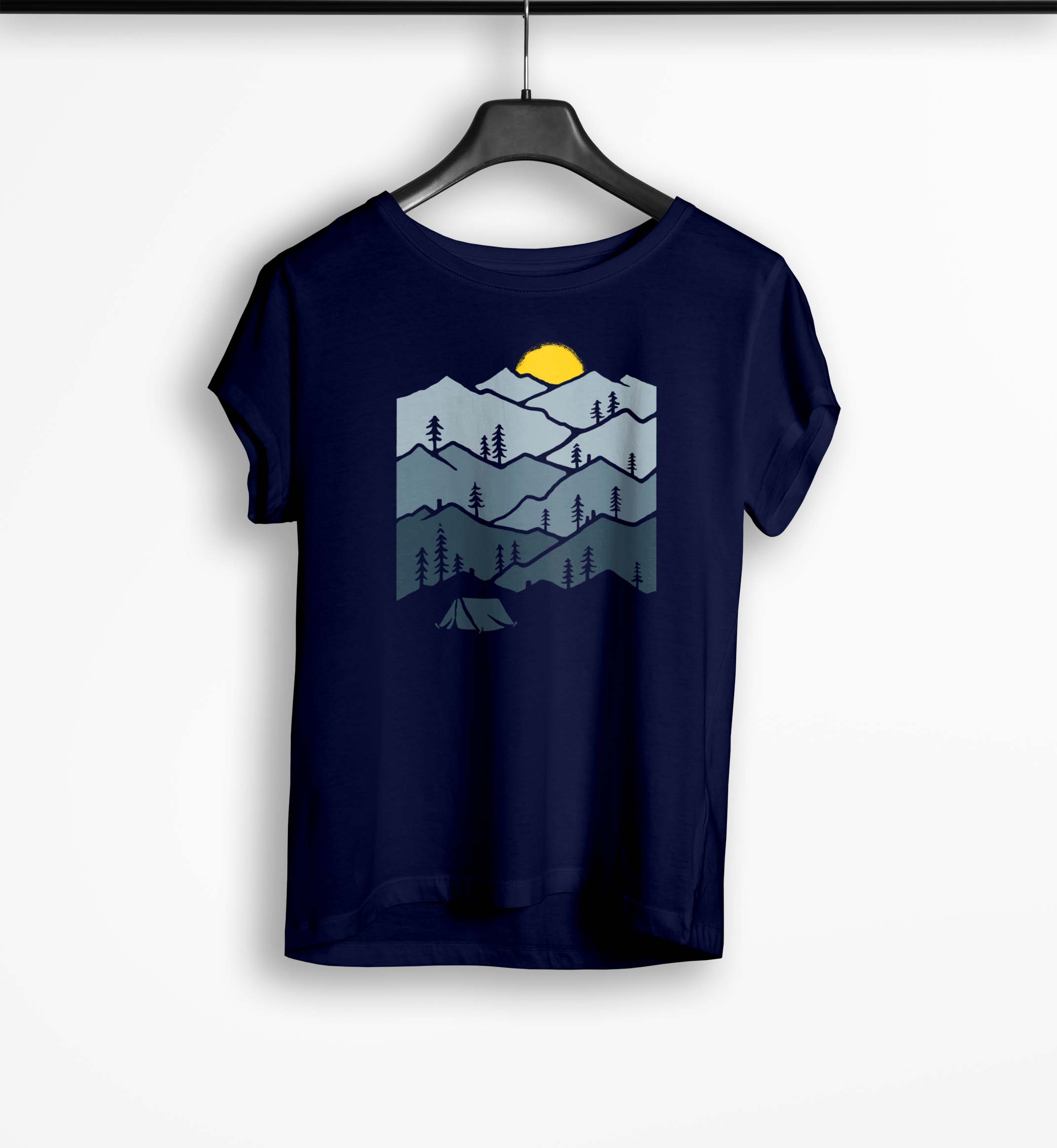 Tricou Personalizat Camper - Femei-Bleumarin
