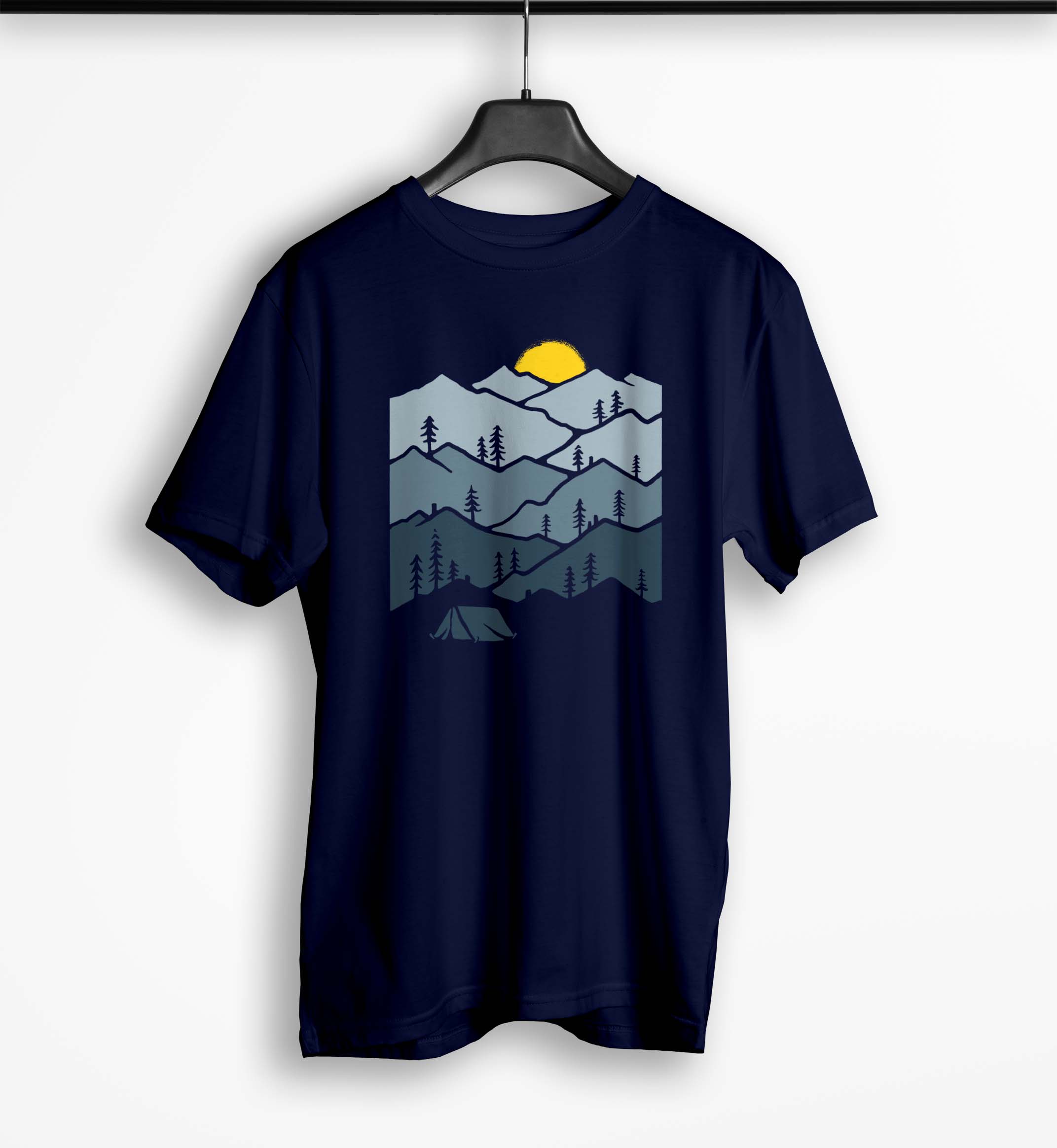 Tricou Personalizat Camper - Bărbați-Bleumarin