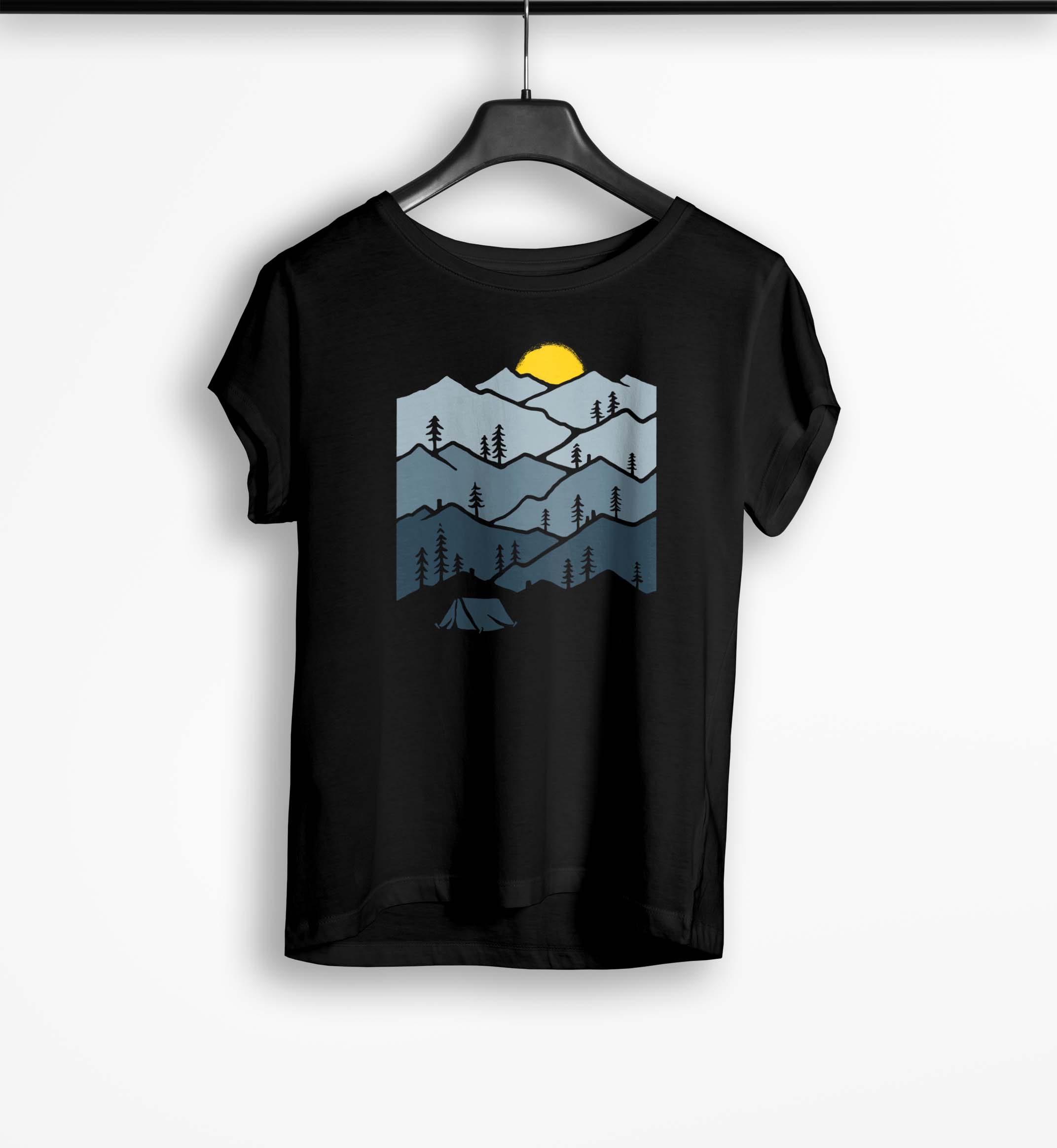 Tricou Personalizat Camper - Femei-Negru