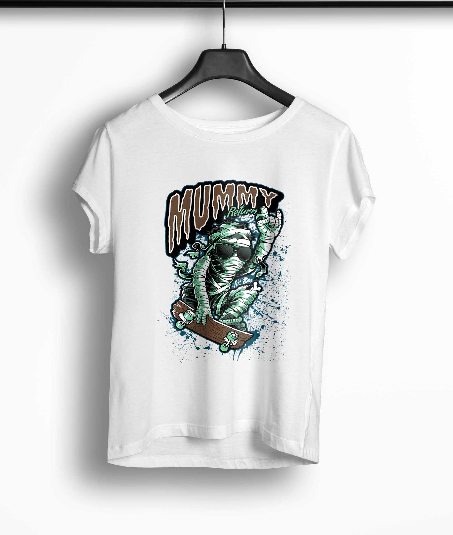 Tricou Femei Personalizat Skateboard Mummy Return