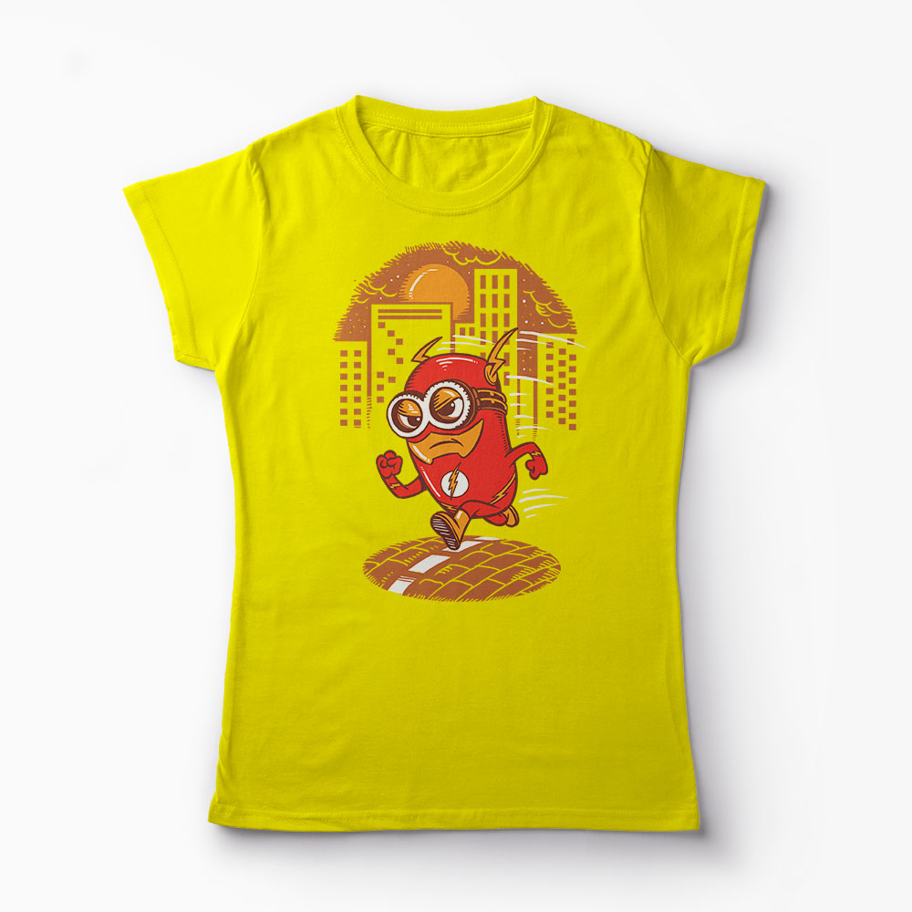 Tricou Flash Minion - Femei-Galben