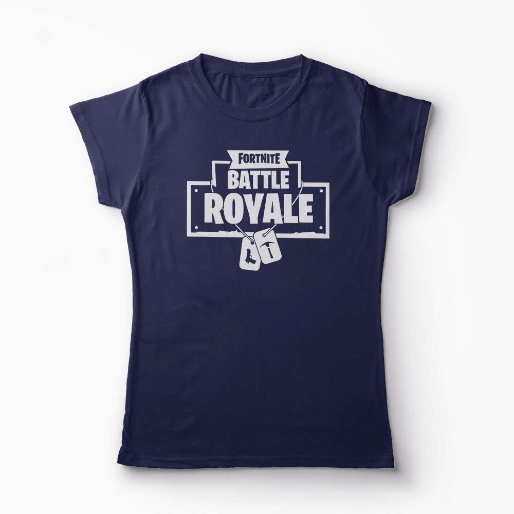 Tricou Fortnite Dog Tag - Femei-Bleumarin