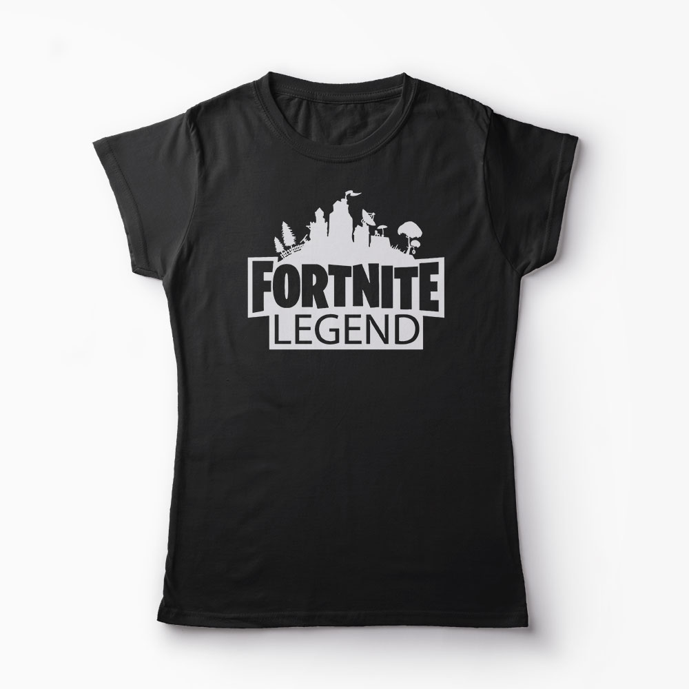 Tricou Fortnite Legend - Femei-Negru