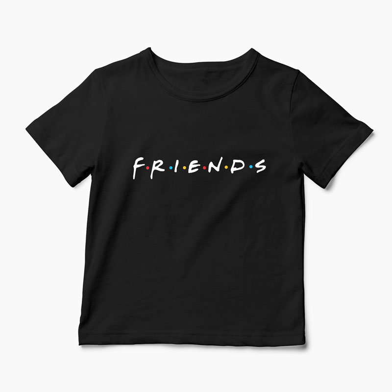 Tricou Friends - Copii-Negru