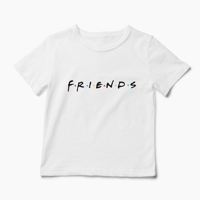 Tricou Friends - Copii-Alb