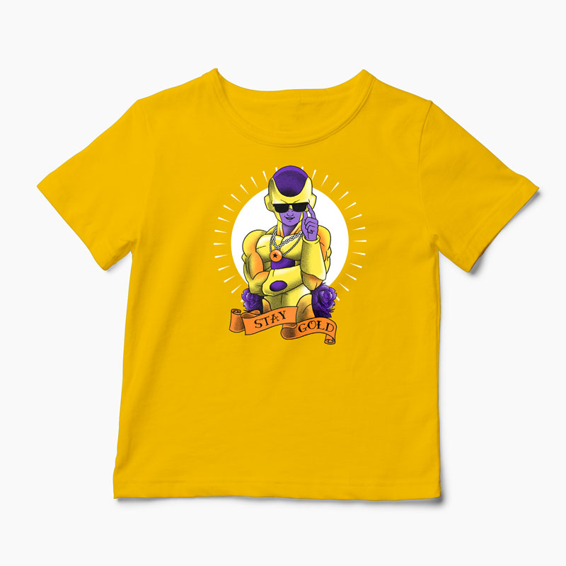 Tricou Frieza Gold - Copii-Galben