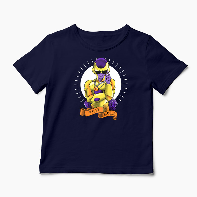 Tricou Frieza Gold - Copii-Bleumarin