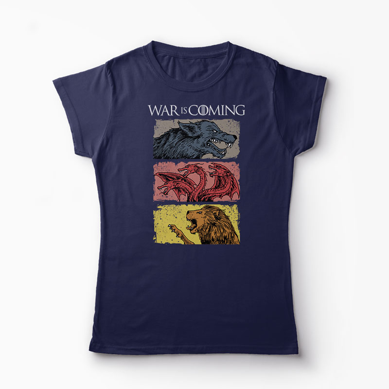 Tricou Game of Thrones - War is Coming - Femei-Bleumarin