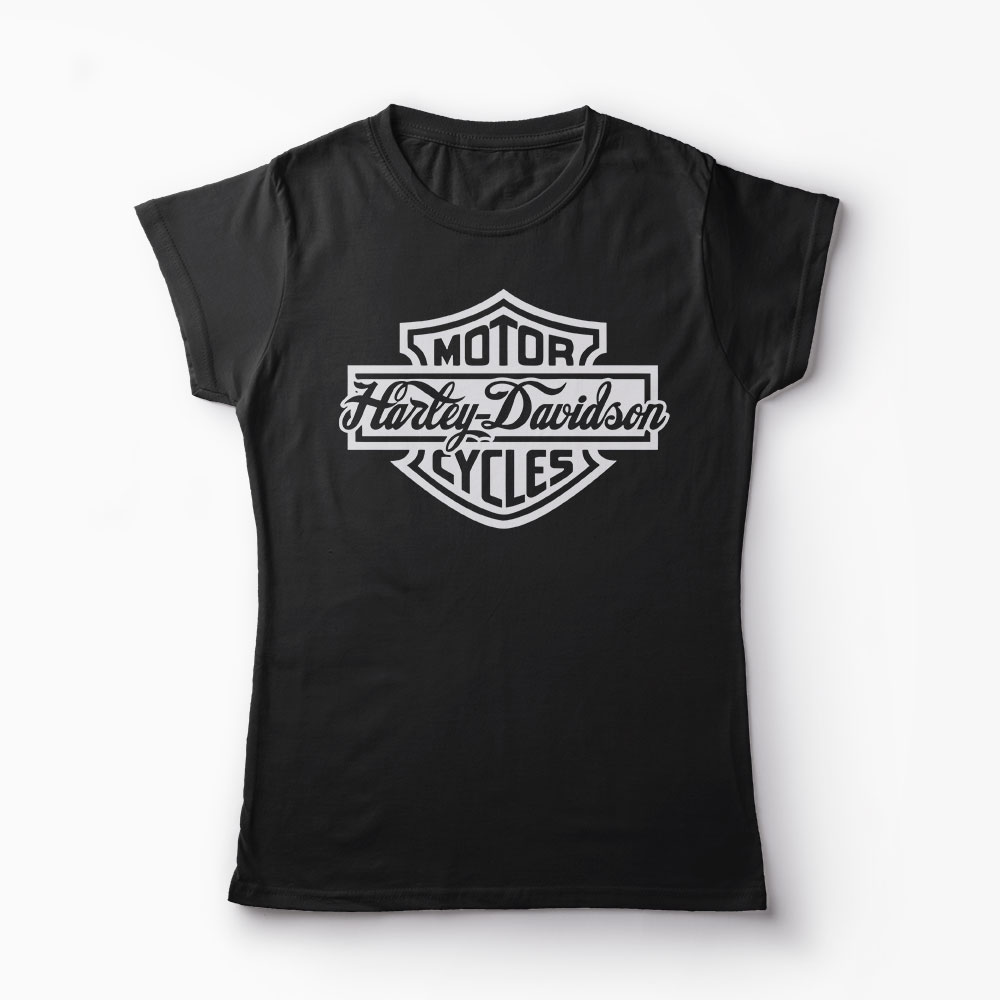 Tricou Harley Davidson - Femei-Negru