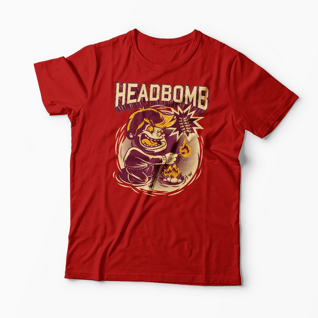 Tricou Headbomb - Bărbați-Roșu