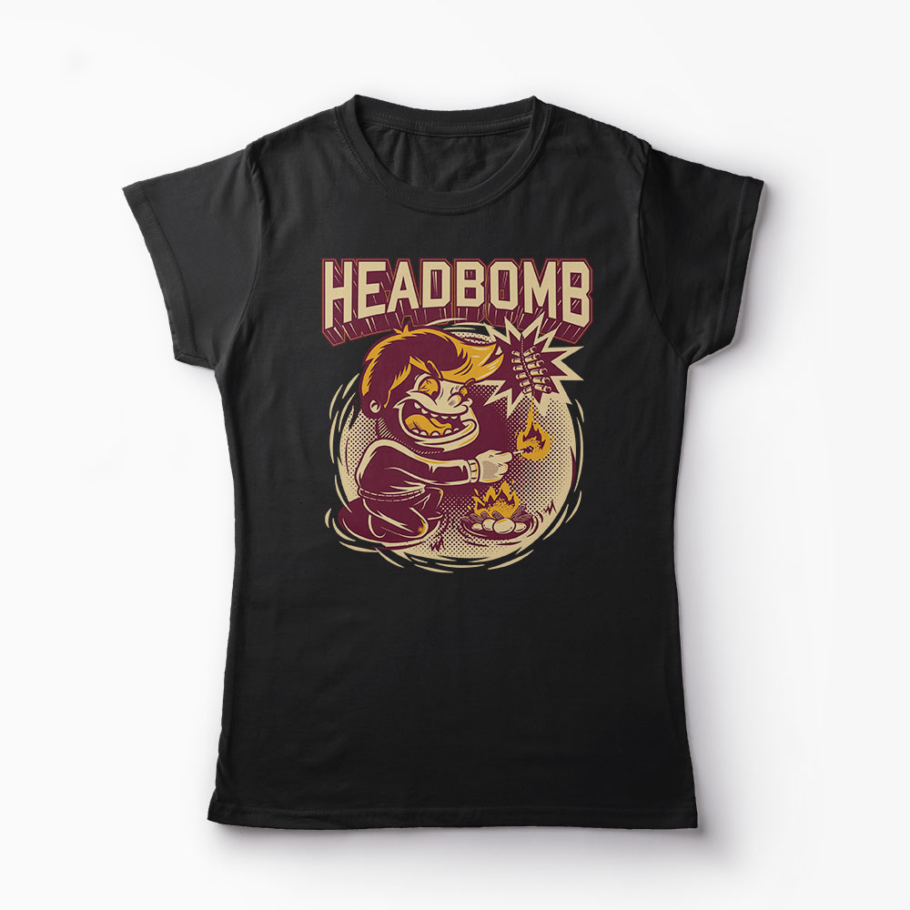 Tricou Headbomb - Femei-Negru