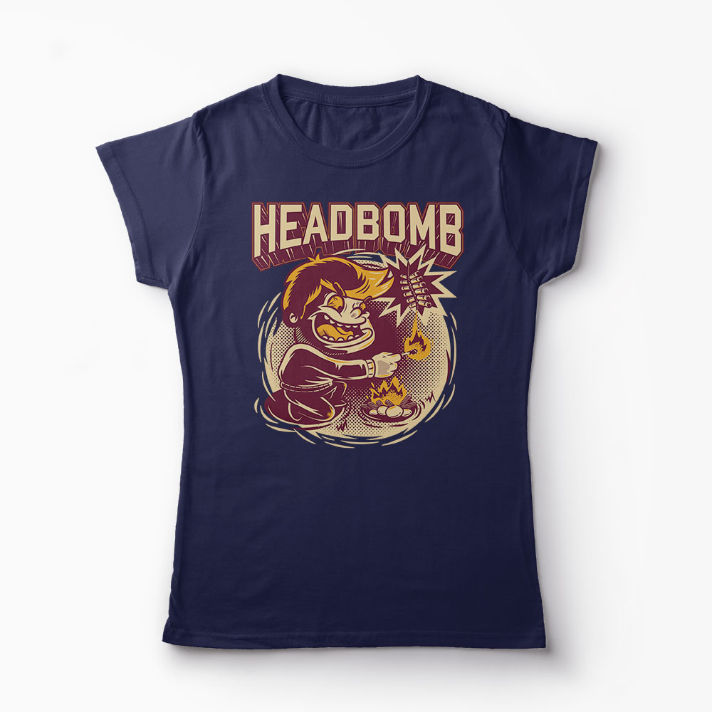 Tricou Headbomb - Femei-Bleumarin
