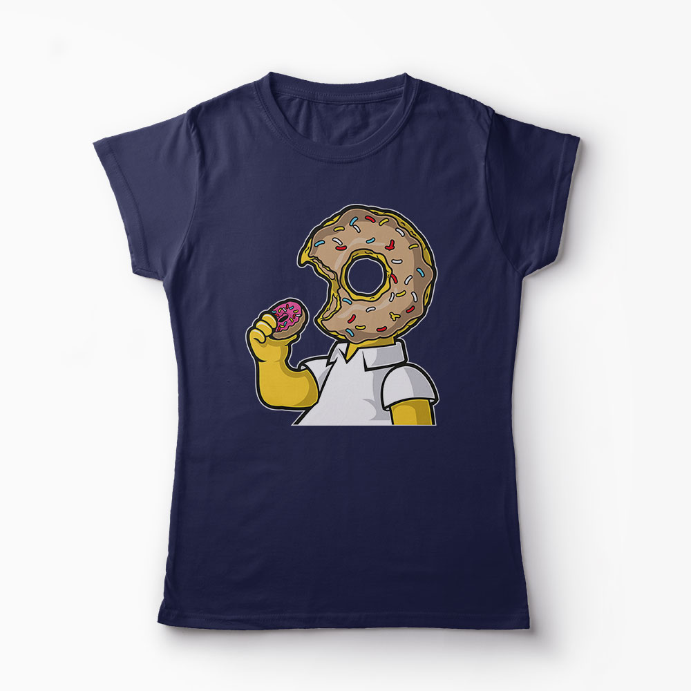 Tricou Homer Love Donut - Femei-Bleumarin