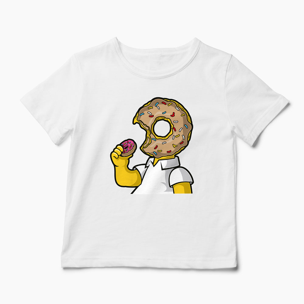 Tricou Homer Love Donut - Copii-Alb