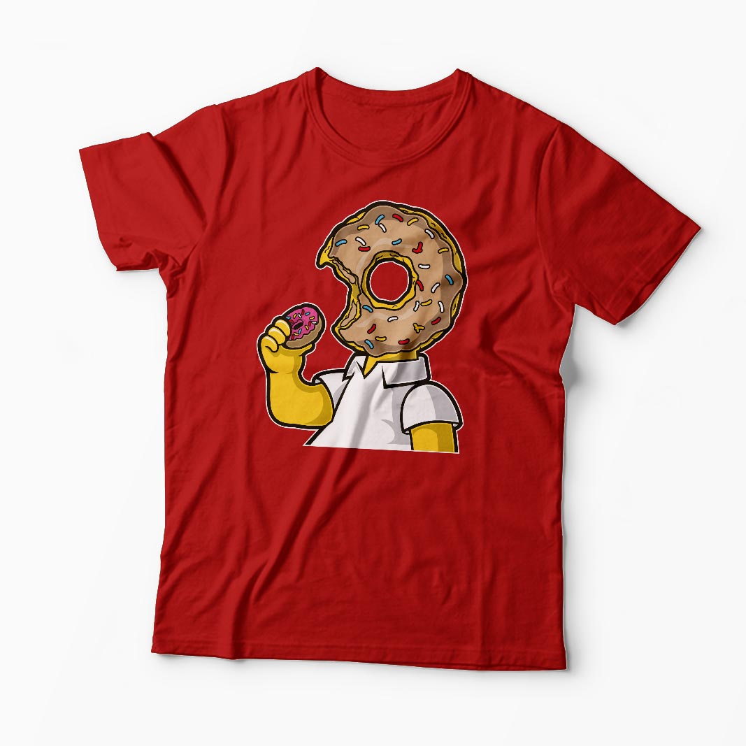 Tricou Homer Love Donut - Bărbați-Roșu