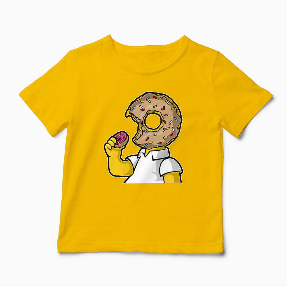 Tricou Homer Love Donut - Copii-Galben