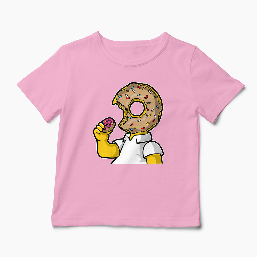 Tricou Homer Love Donut - Copii-Roz