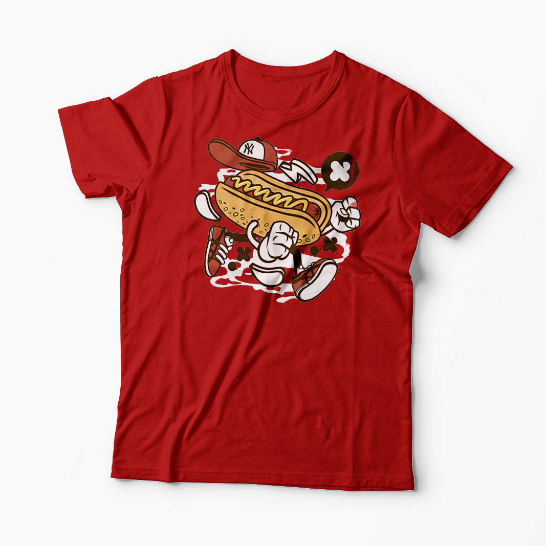 Tricou HotDog NYC - Bărbați-Roșu