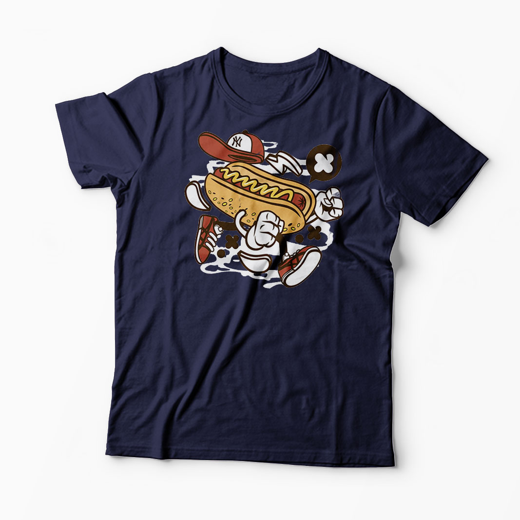 Tricou HotDog NYC - Bărbați-Bleumarin
