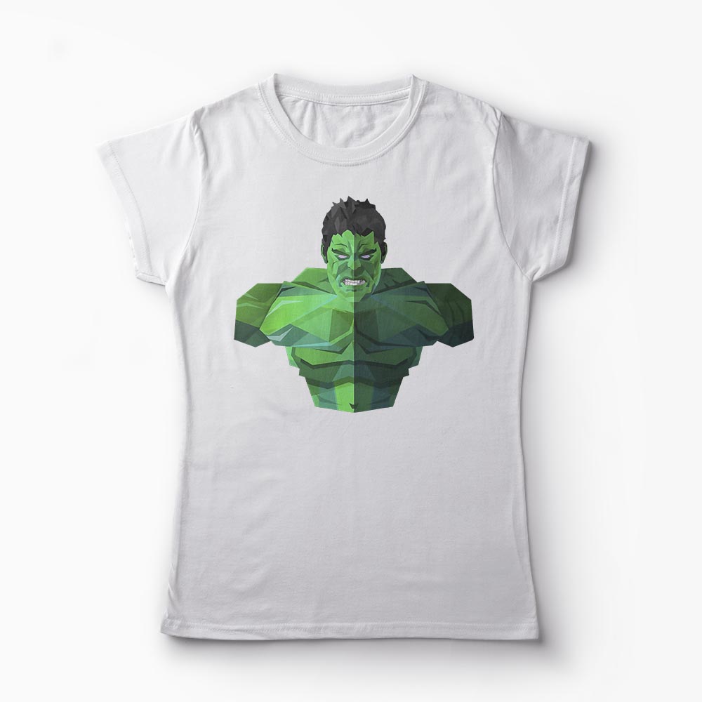 Tricou Hulk - Femei-Alb