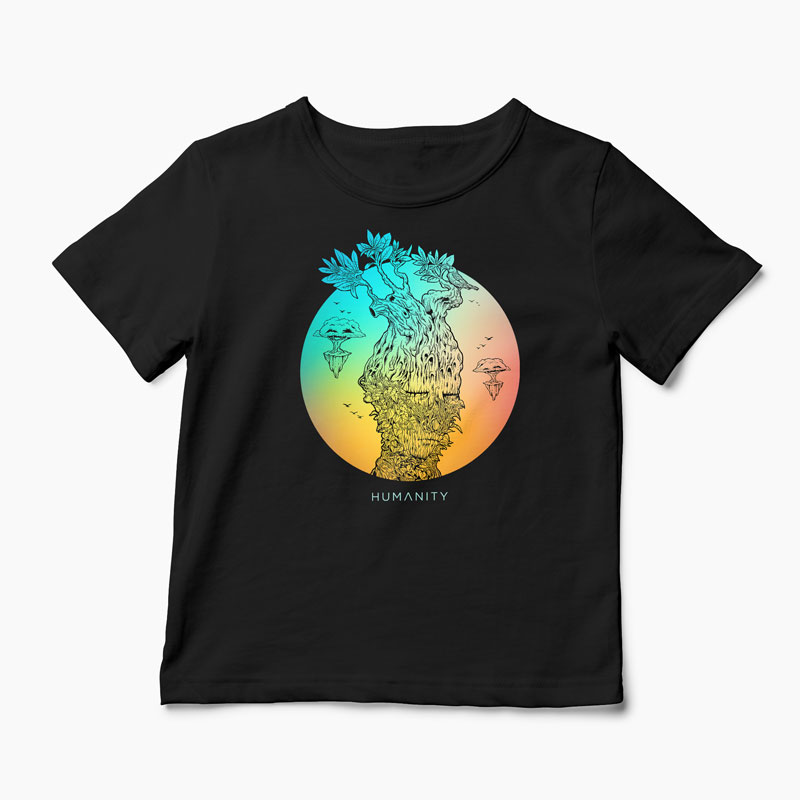Tricou Humanity - Natură Omenească - Copii-Negru