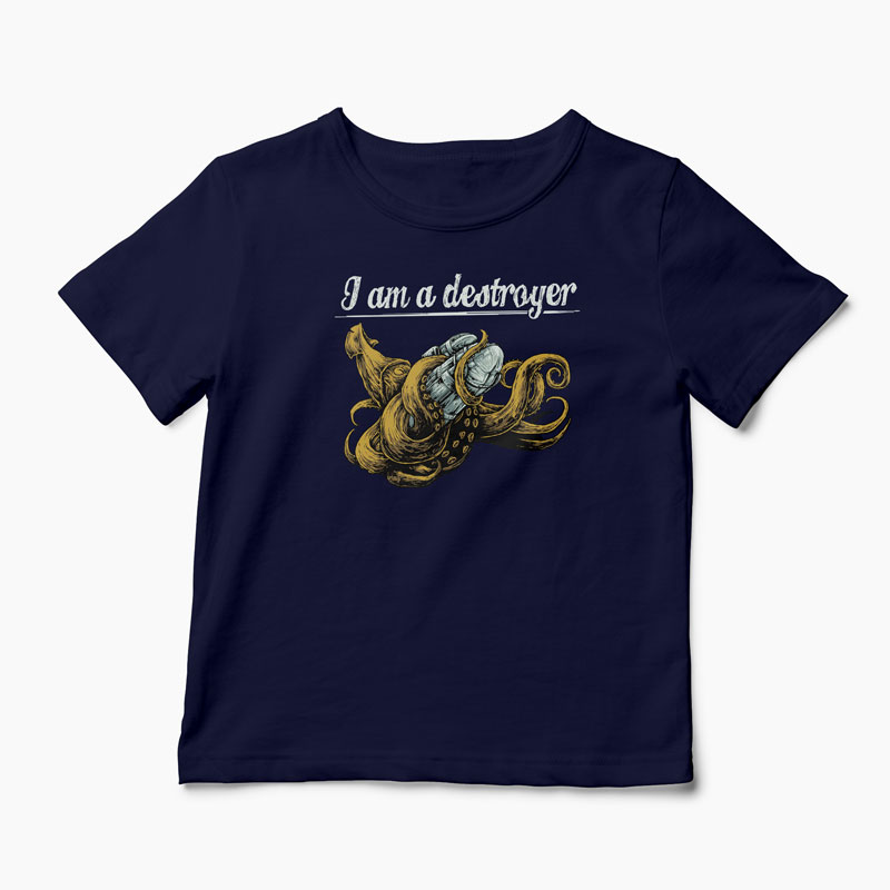 Tricou I Am a Destroyer - Copii-Bleumarin