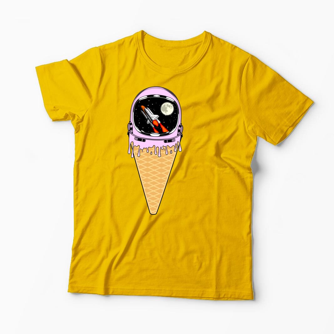 Tricou Înghețată Astronaut - Bărbați-Galben