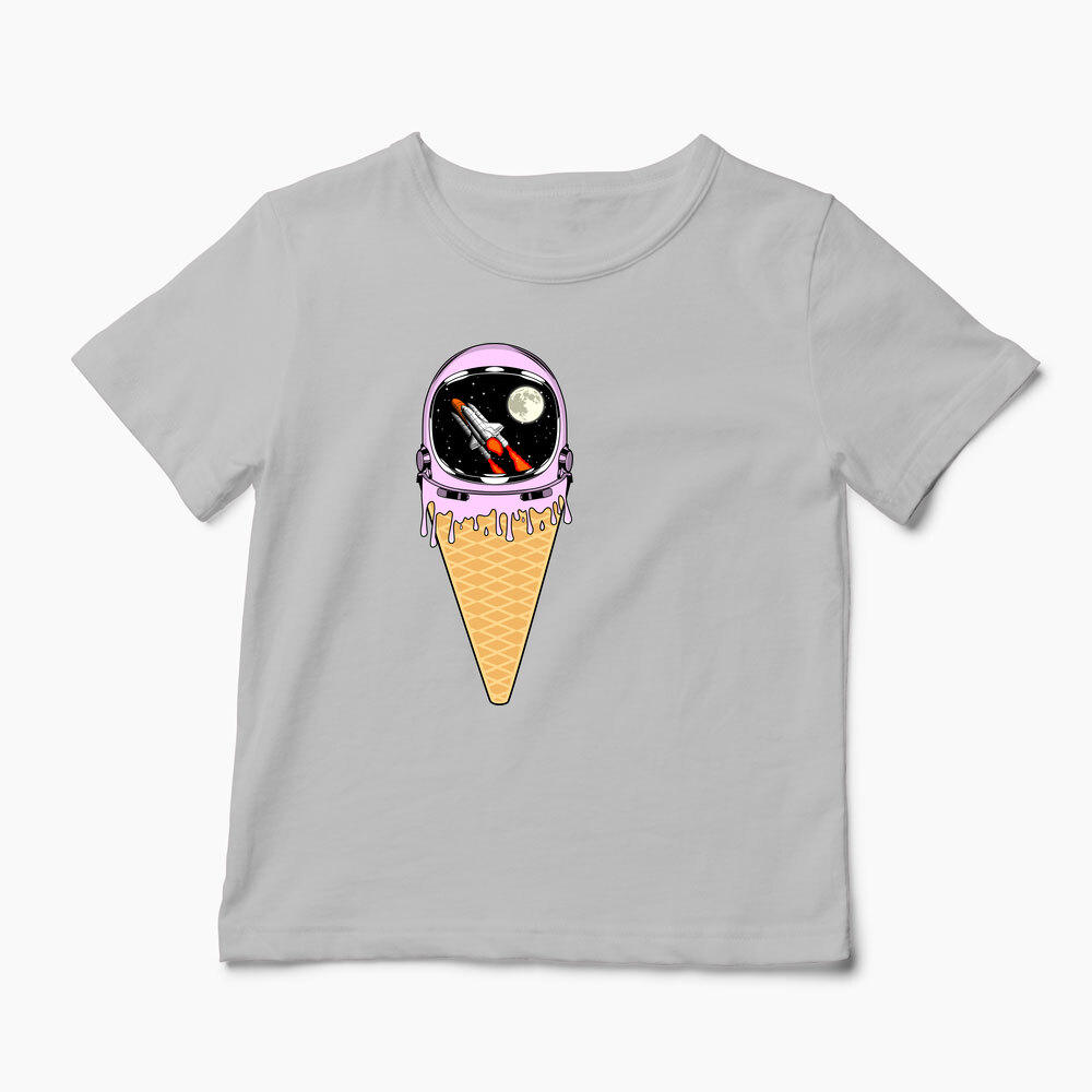 Tricou Înghețată Astronaut - Copii-Gri