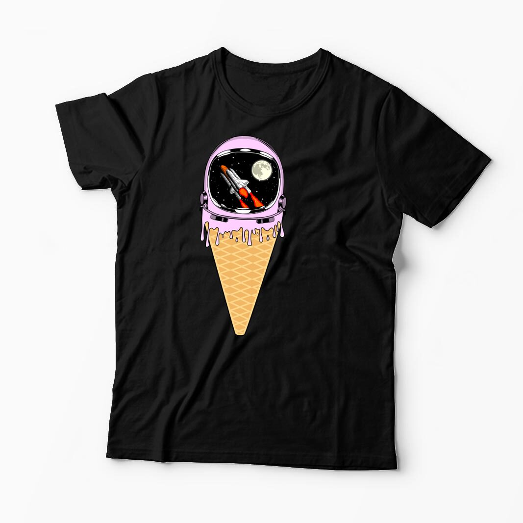 Tricou Înghețată Astronaut - Bărbați-Negru