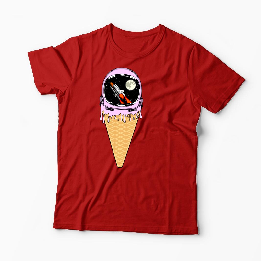 Tricou Înghețată Astronaut - Bărbați-Roșu