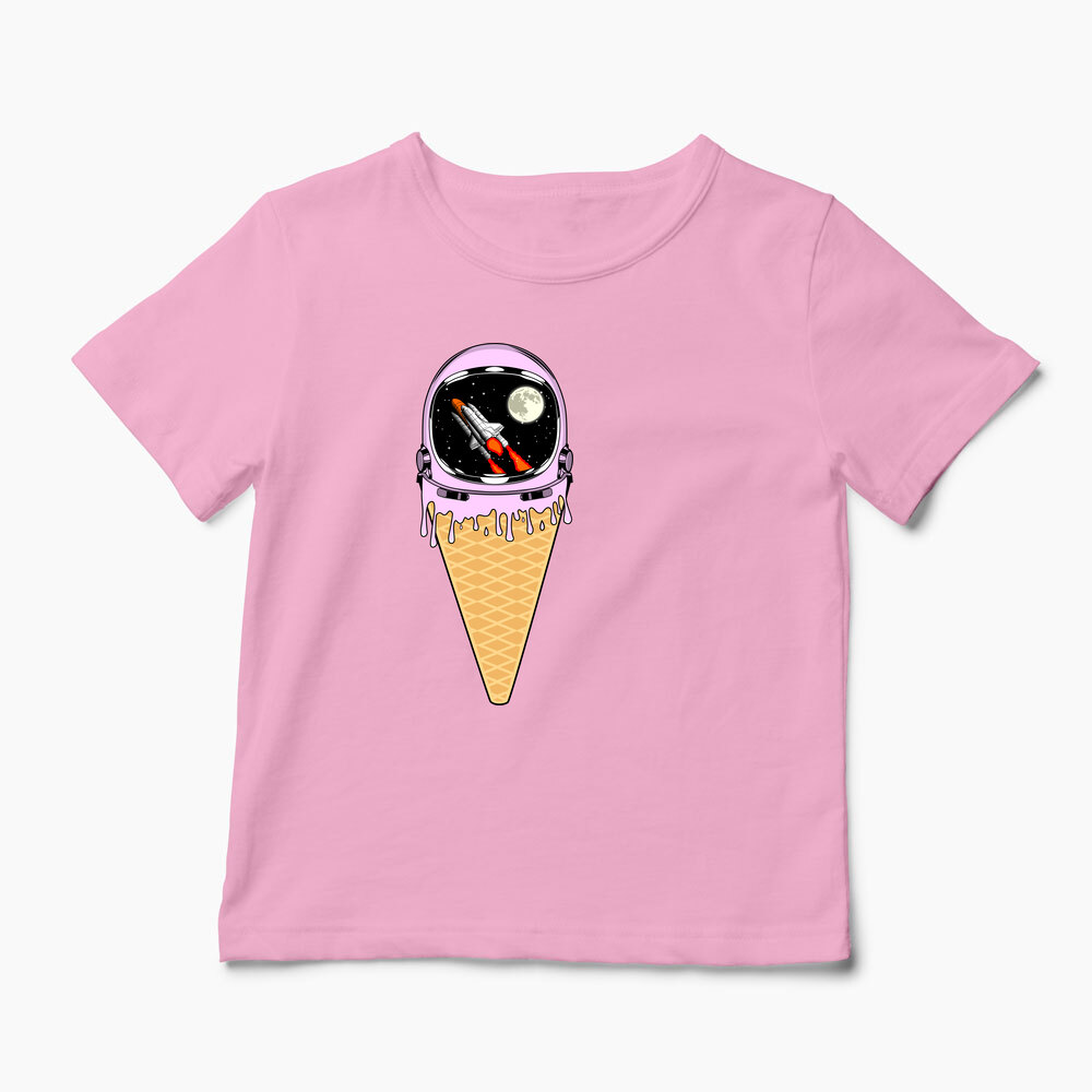 Tricou Înghețată Astronaut - Copii-Roz