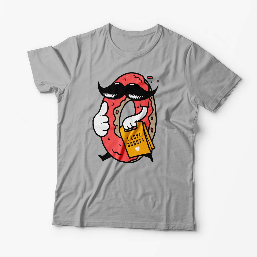 Tricou Iubesc Donut-urile - Bărbați-Gri