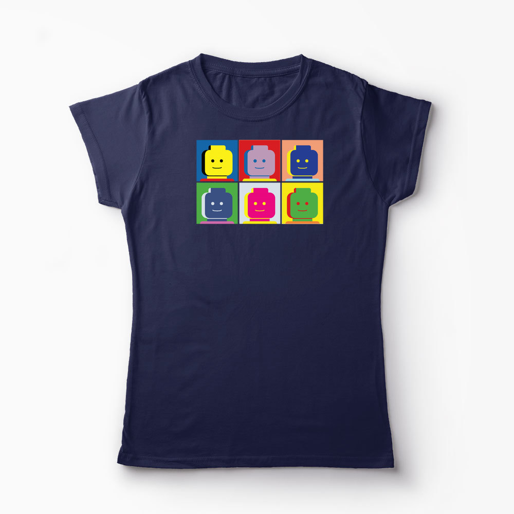 Tricou Lego Portret - Femei-Bleumarin