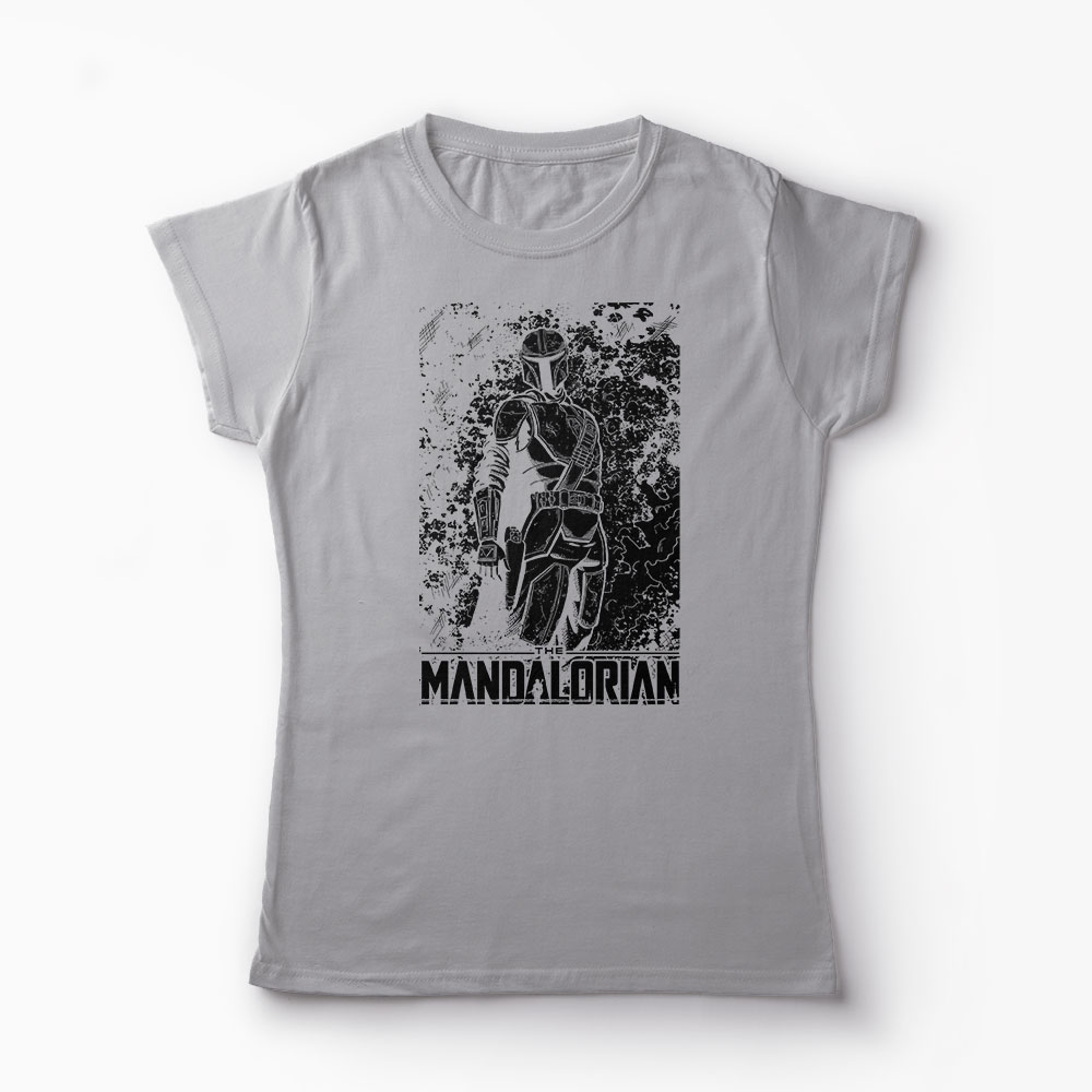 Tricou Mandalorian - Star Wars - Femei-Gri