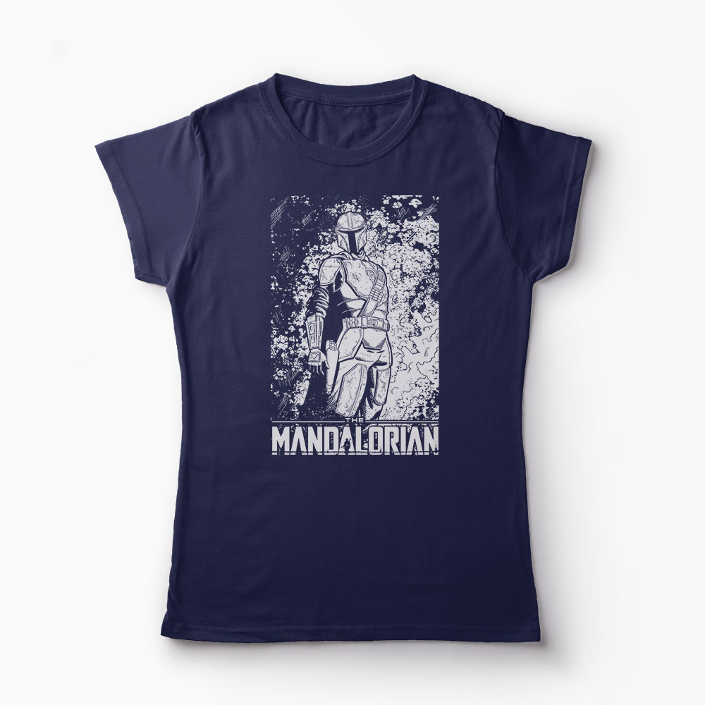 Tricou Mandalorian - Star Wars - Femei-Bleumarin