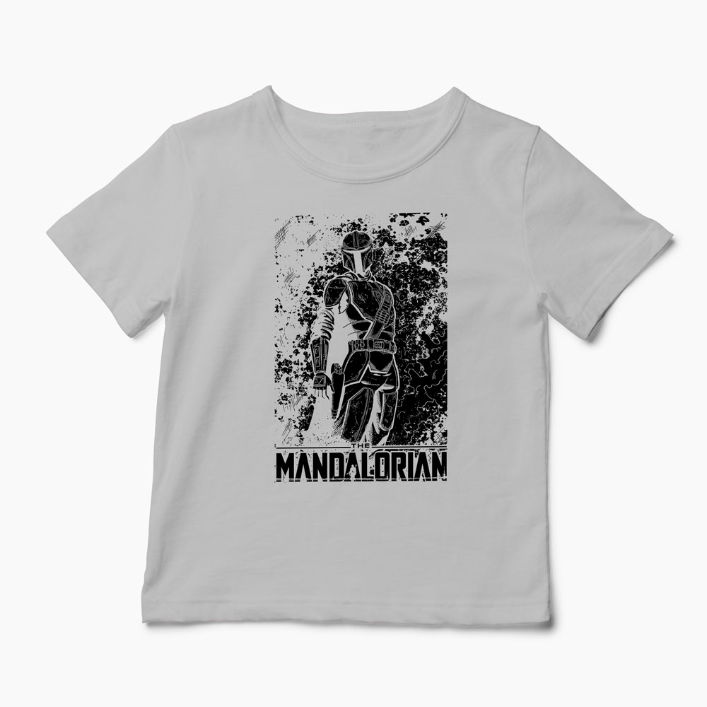 Tricou Mandalorian - Star Wars - Copii-Gri
