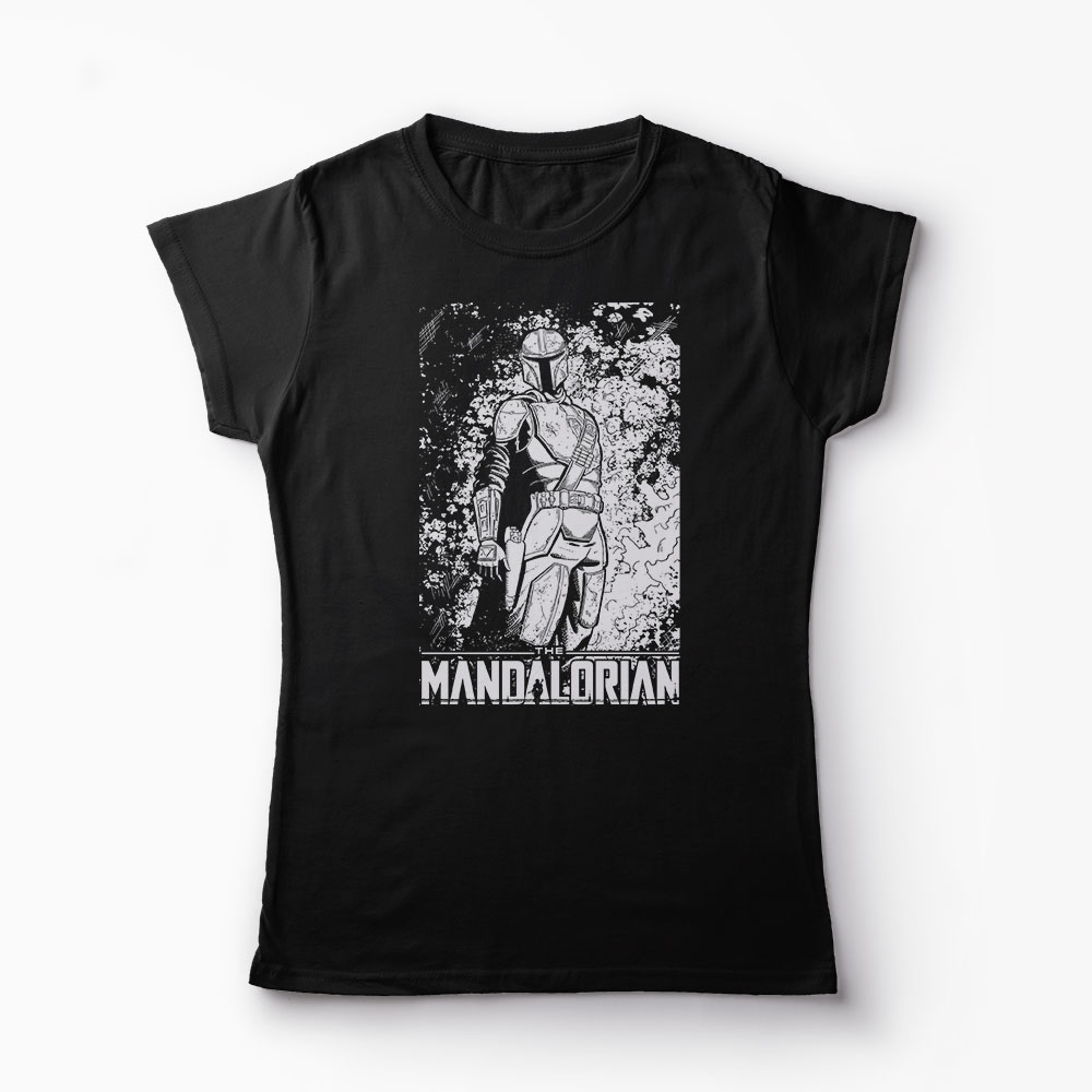 Tricou Mandalorian - Star Wars - Femei-Negru