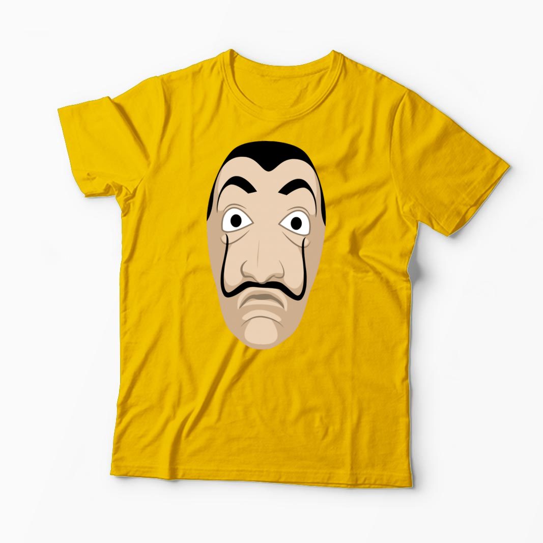 Tricou Mască Dali - Casa de Papel - Bărbați-Galben