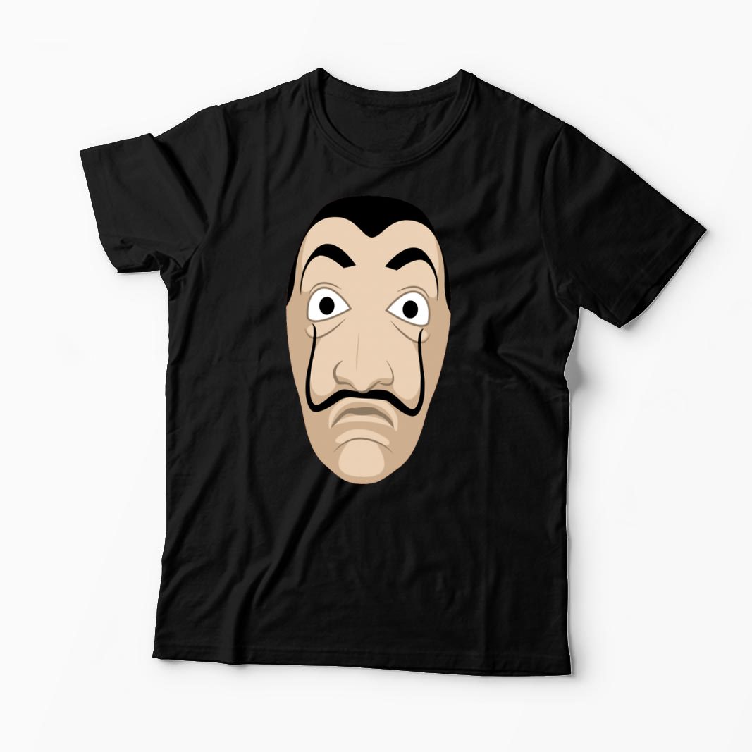 Tricou Mască Dali - Casa de Papel - Bărbați-Negru