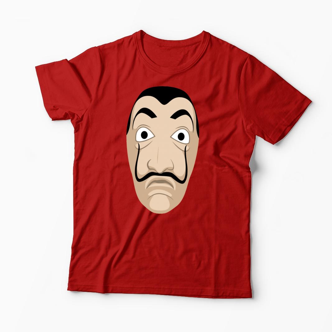 Tricou Mască Dali - Casa de Papel - Bărbați-Roșu