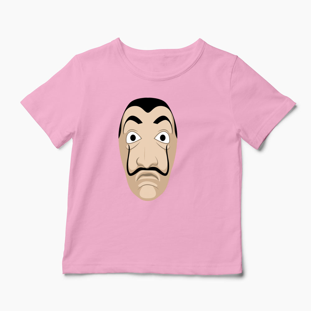 Tricou Mască Dali - Casa de Papel - Copii-Roz