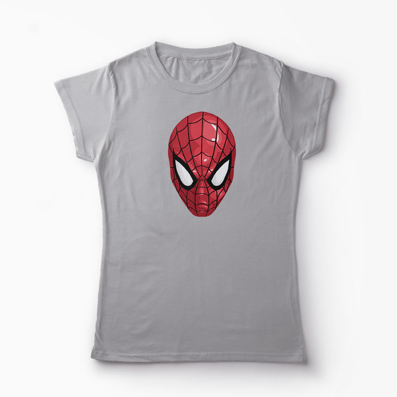 Tricou Mască Spiderman - Femei-Gri