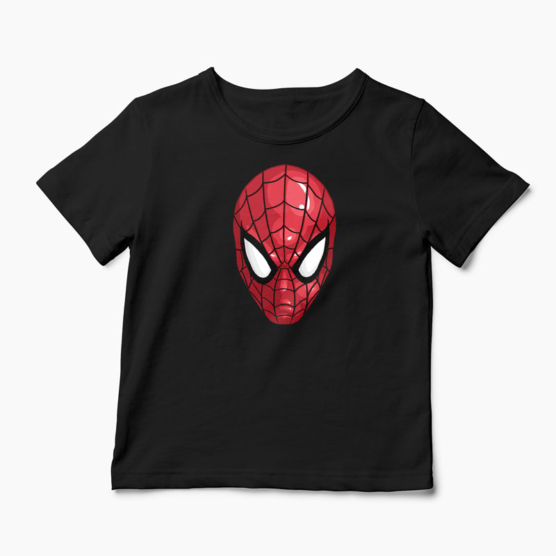 Tricou Mască Spiderman - Copii-Negru