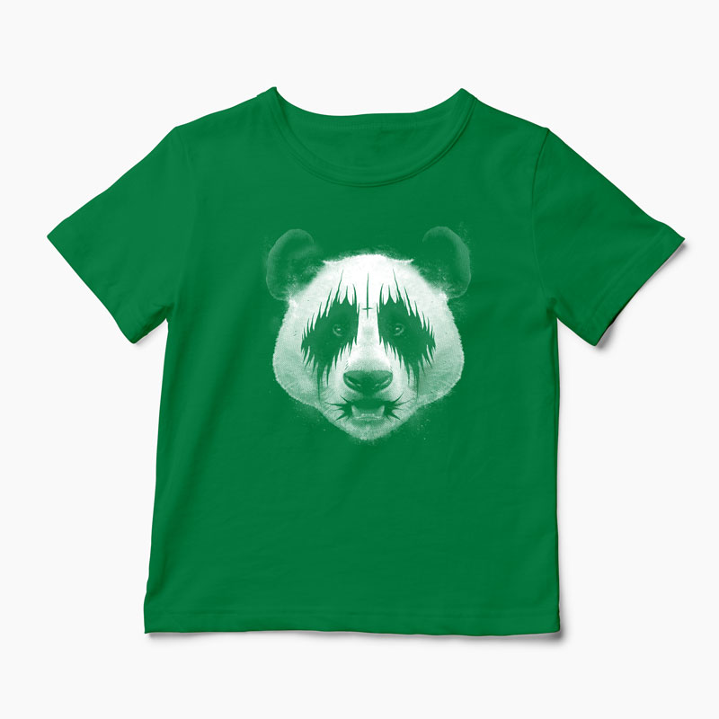 Tricou Metal Panda - Copii-Verde